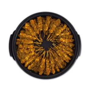 Satépan XL met lekkere kipsateetjes